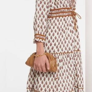 Veronica Beard Alessandra BOHO-FLORAL Printed V-Neck Dress Sz 00 *Fits Like A 2*